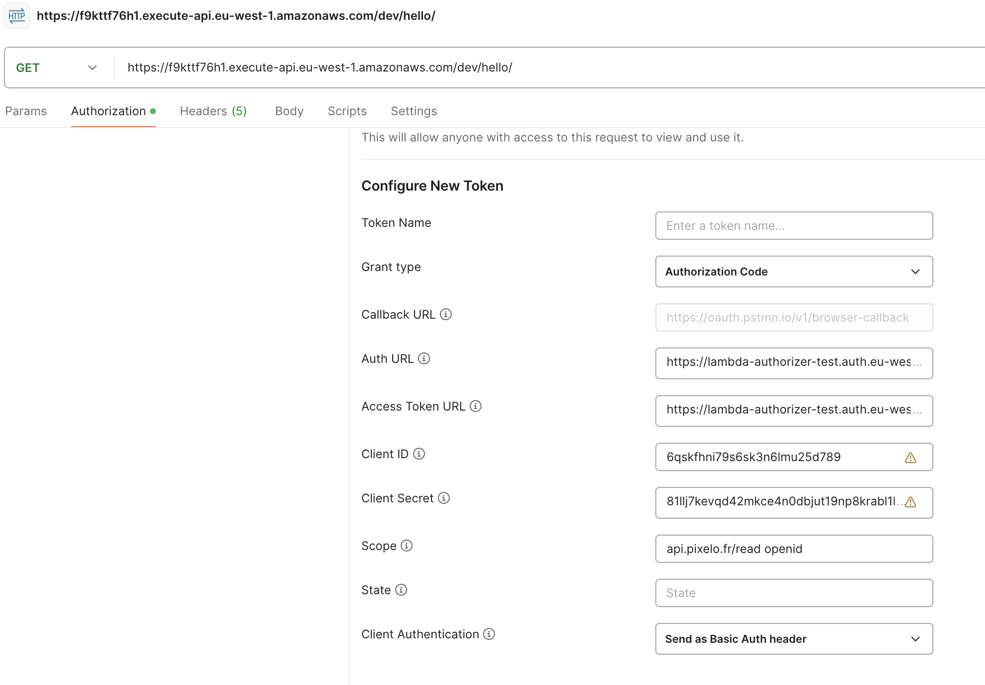 OAuth 2.0 Postman